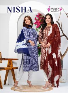 Mystic9 nisha vol 16 digital printed kurti wholesale in karnataka  - wholesale export